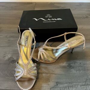 Nina Heels- champagne color